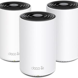 TP-Link Deco XE75 AXE5400 WiFi 6E Mesh System (3-Pack) – Tri-Band, 6GHz, Coverage up to 7200 Sq.Ft