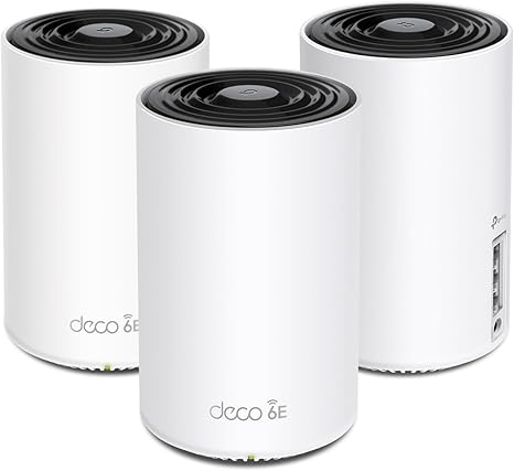 TP-Link Deco XE75 AXE5400 WiFi 6E Mesh System (3-Pack) – Tri-Band, 6GHz, Coverage up to 7200 Sq.Ft