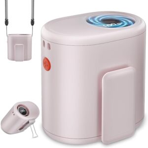 AI Portable Waist Fan – Wearable Hands-Free Belt Fan, 6-Speed Turbo Cooling 15000RPM, 30H Rechargeable Battery (Travel & Outdoor Use)
