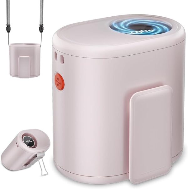 AI Portable Waist Fan – Wearable Hands-Free Belt Fan, 6-Speed Turbo Cooling 15000RPM, 30H Rechargeable Battery (Travel & Outdoor Use)